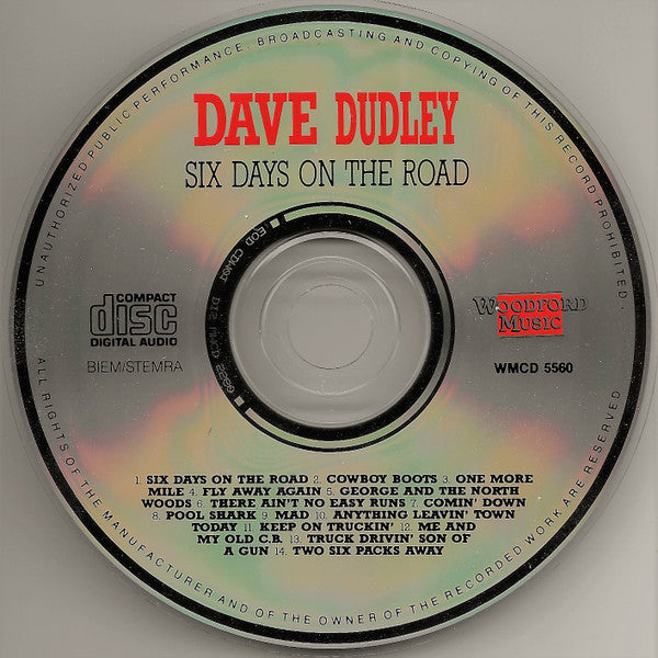 Dave Dudley : Six Days On The Road (CD, Comp)