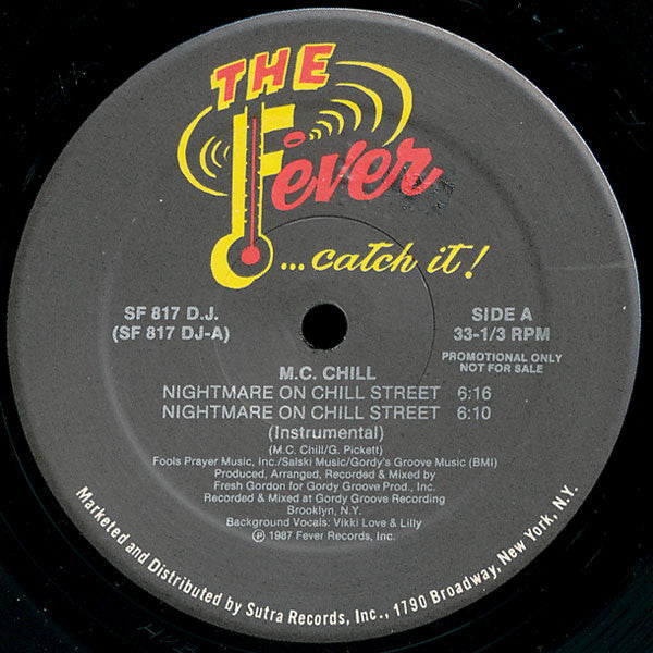 M.C. Chill : Nightmare On Chill Street / Nothing Can Save You Now (12", Promo)