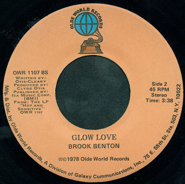 Brook Benton : Soft / Glow Love (7")