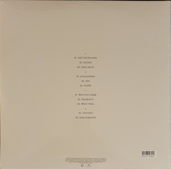 Rammstein : Untitled (2x12", Album, 180)