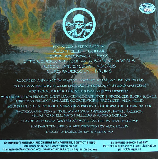 Entombed : Clandestine Live (CD, Album, RE)