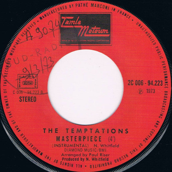 The Temptations : Masterpiece (7", Single)