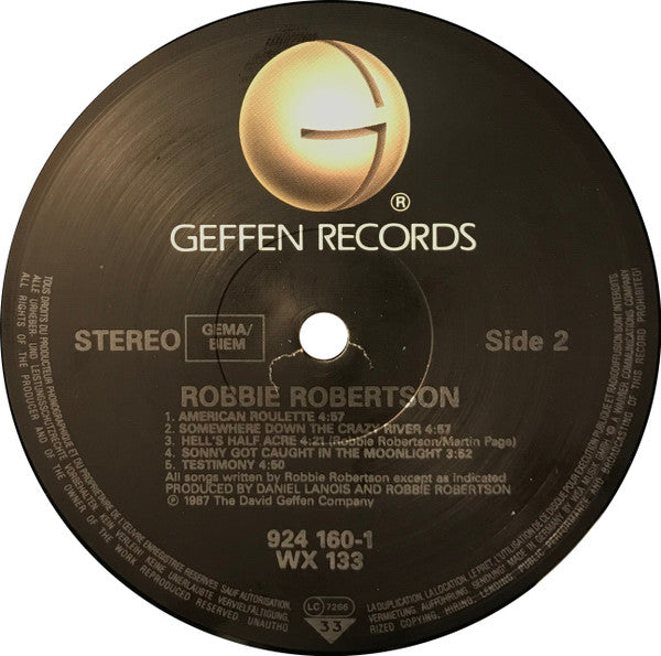 Robbie Robertson : Robbie Robertson (LP, Album)