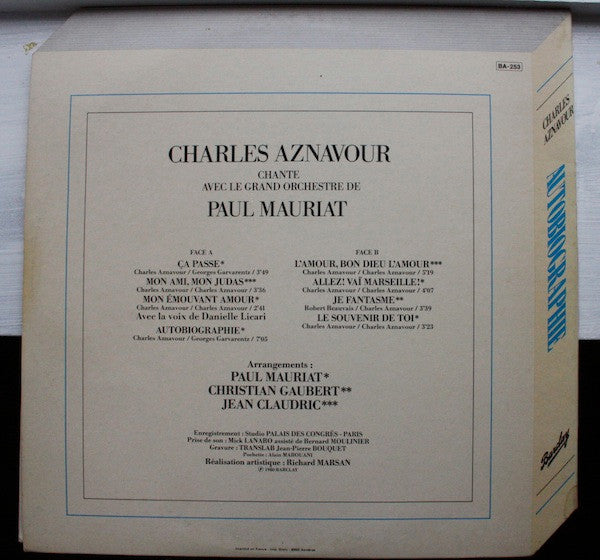 Charles Aznavour : Autobiographie (LP, Album, Gat)