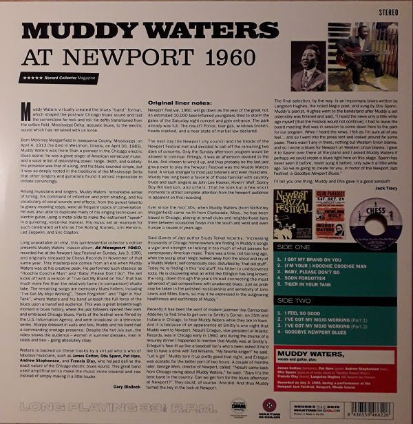 Muddy Waters : Muddy Waters At Newport 1960 (LP, Album, Ltd, RE, Pur)