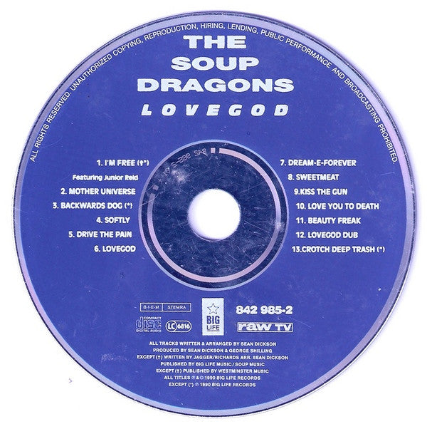 The Soup Dragons : Lovegod (CD, Album)