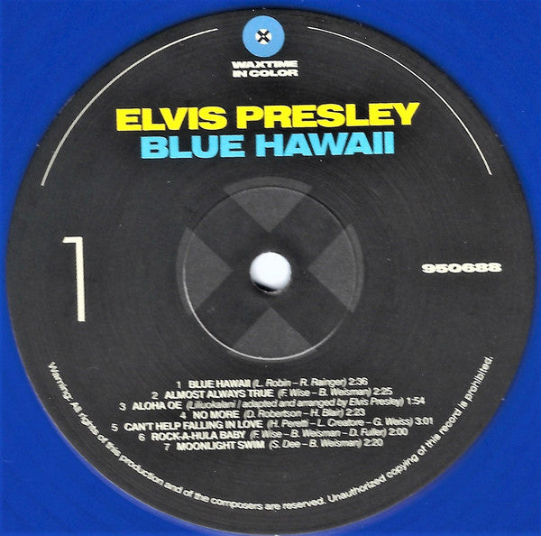 Elvis Presley : Blue Hawaii (LP, Album, Ltd, RE, Blu)