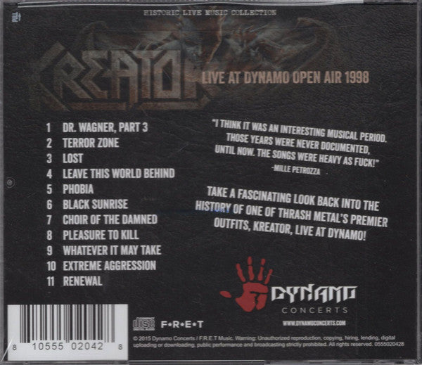 Kreator : Live At Dynamo Open Air 1998 (CD, Album, RE)