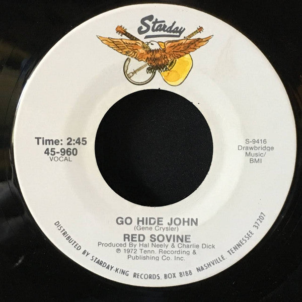 Red Sovine : Go Hide John / Tear Stained Guitar (7", Single)
