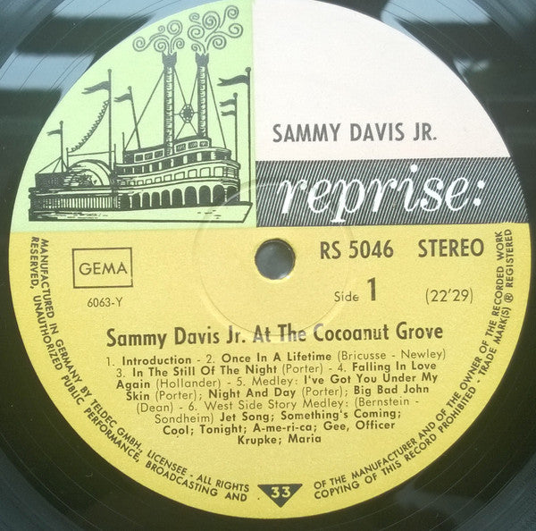 Sammy Davis Jr. : At The Cocoanut Grove (LP, Album)
