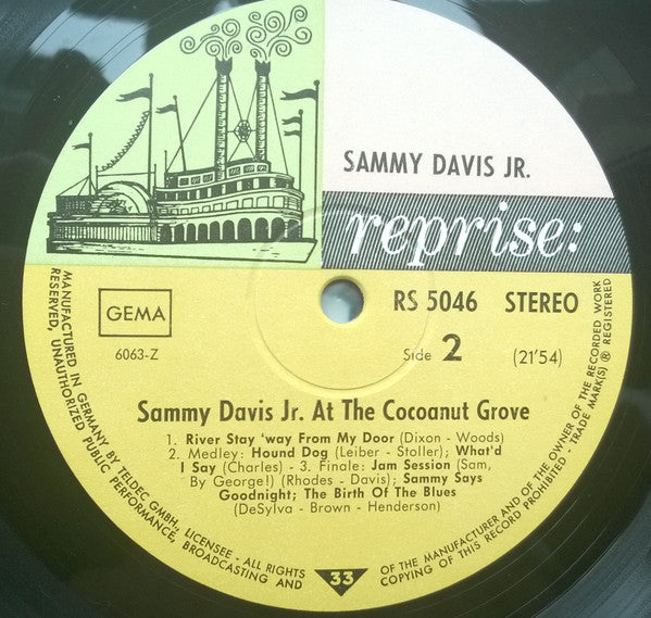 Sammy Davis Jr. : At The Cocoanut Grove (LP, Album)