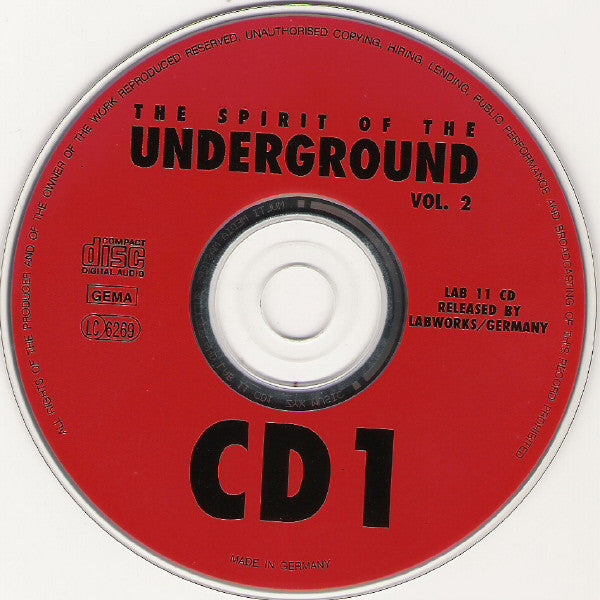 Various : The Spirit Of The Underground Vol. 2 (2xCD, Comp)