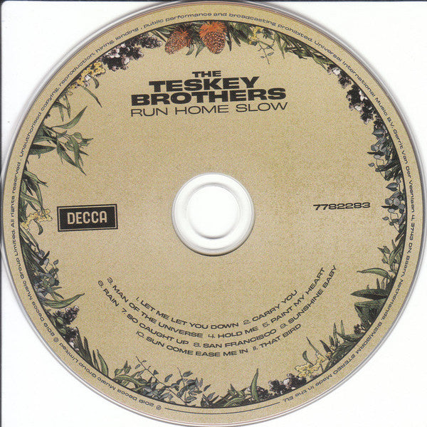 The Teskey Brothers : Run Home Slow (CD, Album)