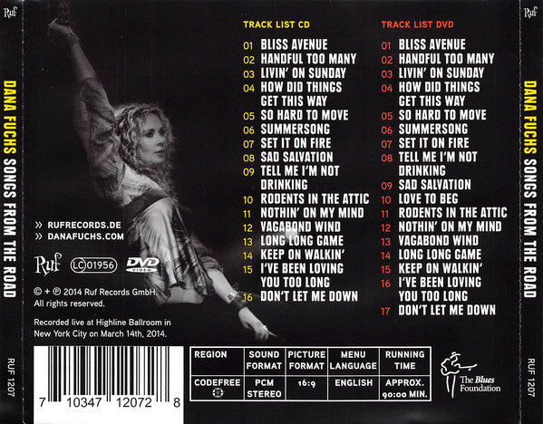 Dana Fuchs : Songs From The Road (CD, Album + DVD, Album)