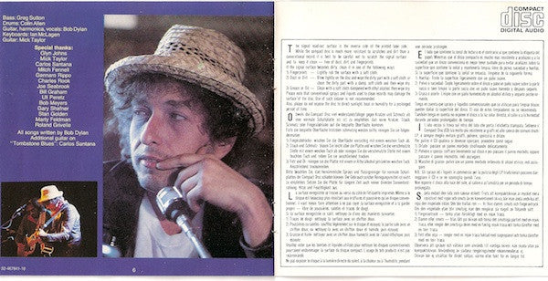 Bob Dylan : Real Live (CD, Album, RE, RP, DAD)