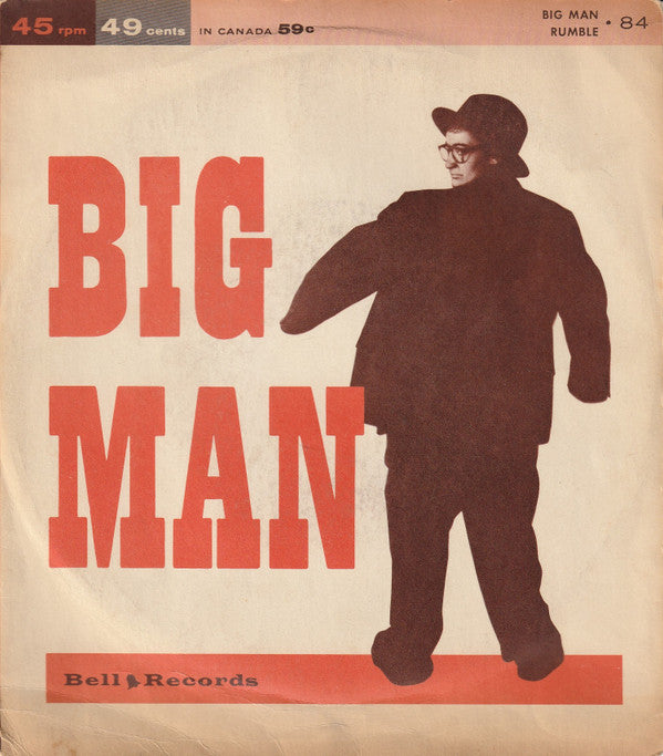 Jimmy Carroll And His Orchestra, Jimmy Leyden : Rumble / Big Man (7", Styrene)