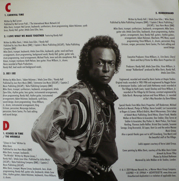 Miles Davis : Rubberband (2xLP, Album, 180)