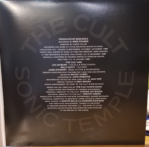 The Cult : Sonic Temple (2xLP, Album, RE, RM, 30t)