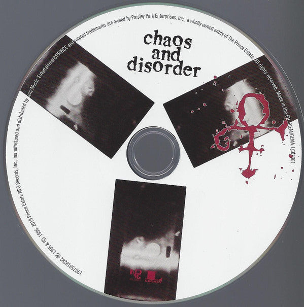 The Artist (Formerly Known As Prince) : Chaos And Disorder (CD, Album, RE)