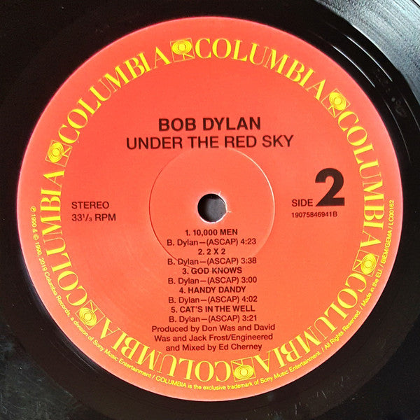 Bob Dylan : Under The Red Sky (LP, Album, RE)