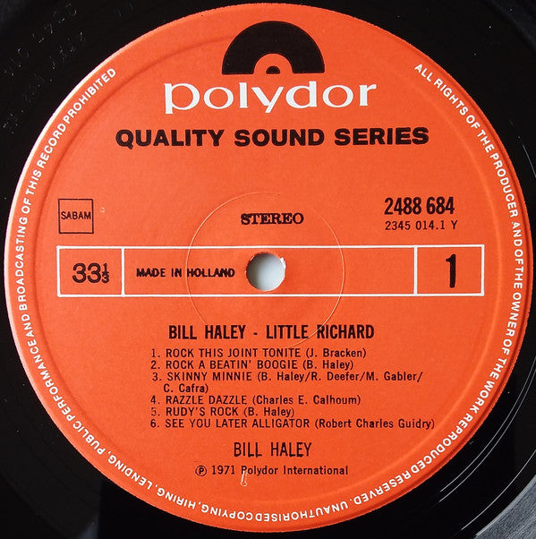 Bill Haley / Little Richard : Bill Haley - Little Richard (2xLP, Comp)