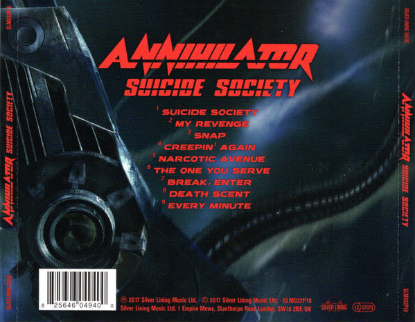 Annihilator (2) : Suicide Society (CD, Album)