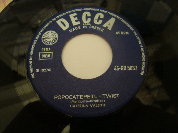 Caterina Valente : Popocatepetl -Twist / Java (7", Single)