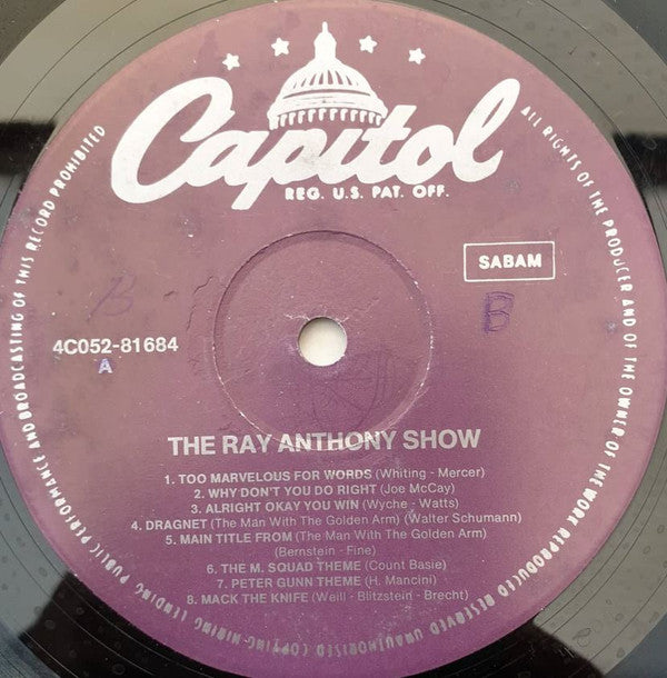 Ray Anthony : The New Ray Anthony Show (LP, RE, pur)