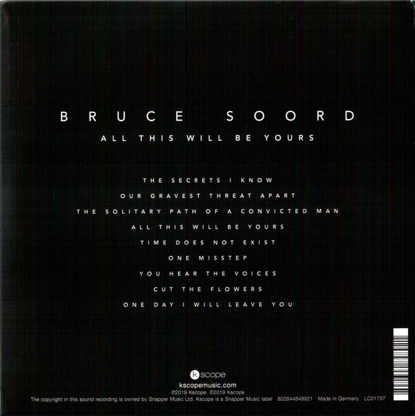 Bruce Soord : All This Will Be Yours (CD, Album)