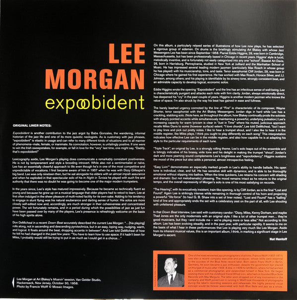 Lee Morgan : Expoobident (LP, Album, Ltd, Gat)