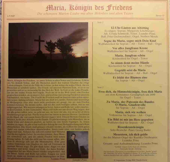 Leander Prinz : Maria, Königin Des Friedens (LP)