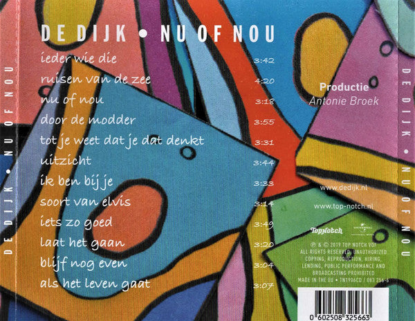 De Dijk : Nu Of Nou (CD, Album)