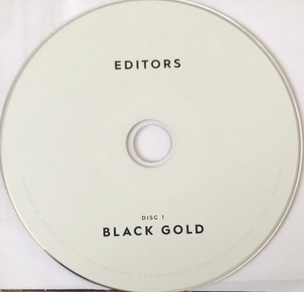 Editors : Black Gold (CD, Comp + CD, Album + Dlx)