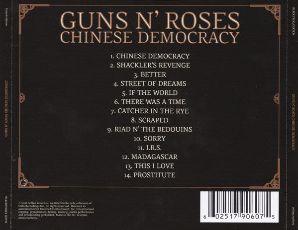 Guns N' Roses : Chinese Democracy (CD, Album, RE, RP)