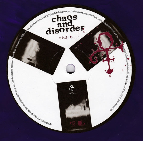 The Artist (Formerly Known As Prince) : Chaos And Disorder (LP, Album, Ltd, Pur)