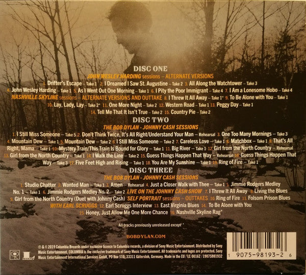 Bob Dylan Featuring Johnny Cash : Travelin' Thru (The Bootleg Series Vol. 15 1967-1969) (3xCD, Album, Mono + Box)
