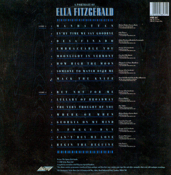 Ella Fitzgerald : A Portrait Of Ella Fitzgerald (LP, Comp, RM, Gat)