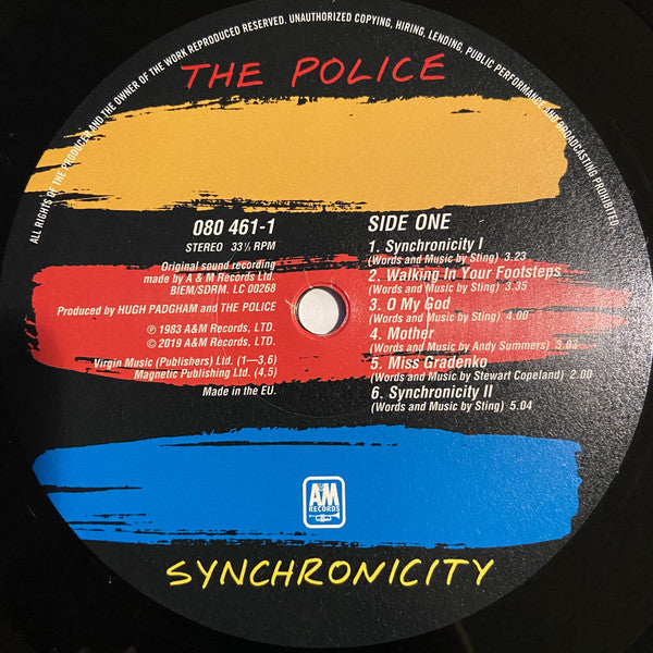 The Police : Synchronicity (LP, Album, RE, 180)
