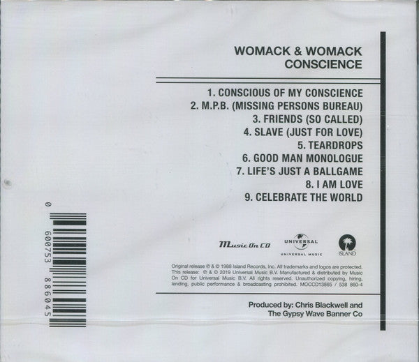 Womack & Womack : Conscience (CD, Album, RE)