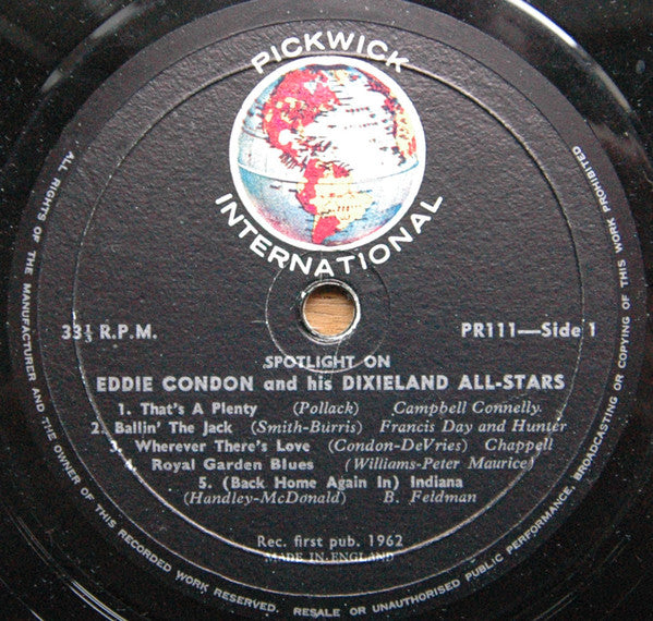 Eddie Condon Dixieland All-Stars : Eddie Condon And His Dixieland All Stars (LP, Album)