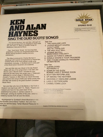 Alan & Ken Haynes : Sing The Guid Scots’ Songs (LP, Album)