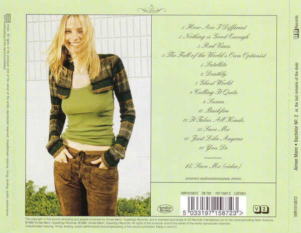 Aimee Mann : Bachelor Nº 2 - Or, The Last Remains Of The Dodo (CD, Album, Enh)