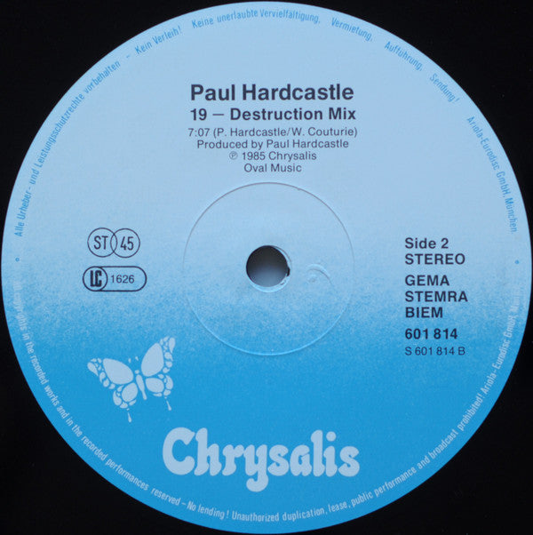 Paul Hardcastle : 19 (The Final Story) (12", Maxi)