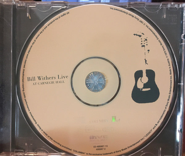 Bill Withers : Bill Withers Live At Carnegie Hall (CD, Album, RE)