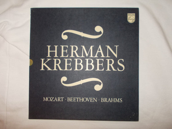 Beethoven* L. van Beethoven Herman Krebbers, Concertgebouworkest, Bernard Haitink, Johannes Brahms, W. A. Mozart*, Nederlands Kamerorkest*, David Zinman : Hermann Krebbers - Mozart - Beethoven - Brahms (3xLP, Album, S/Edition)