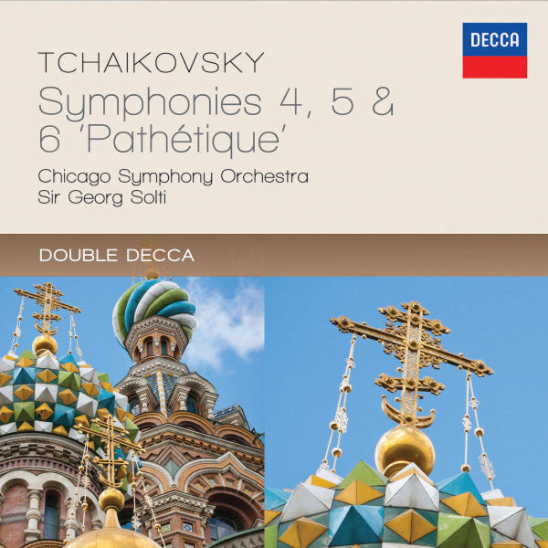 Pyotr Ilyich Tchaikovsky - The Chicago Symphony Orchestra, Georg Solti : Symphonies 4, 5 & 6 "Pathétique" (2xCD, Comp, RM)