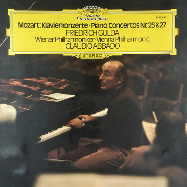 Wolfgang Amadeus Mozart – Friedrich Gulda ∙ Wiener Philharmoniker · Claudio Abbado : Klavierkonzerte Nr. 25 & 27 (LP)