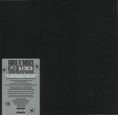 Guns N' Roses : Appetite For Destruction (Box, Sup + CD, RE, RM + CD, Comp, RM + 2xCD, Album)