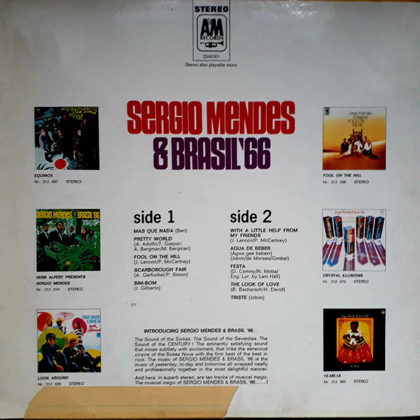 Sergio Mendes & Brasil '66* : Sergio Mendes & Brasil '66 (LP, Comp, RE, RP)