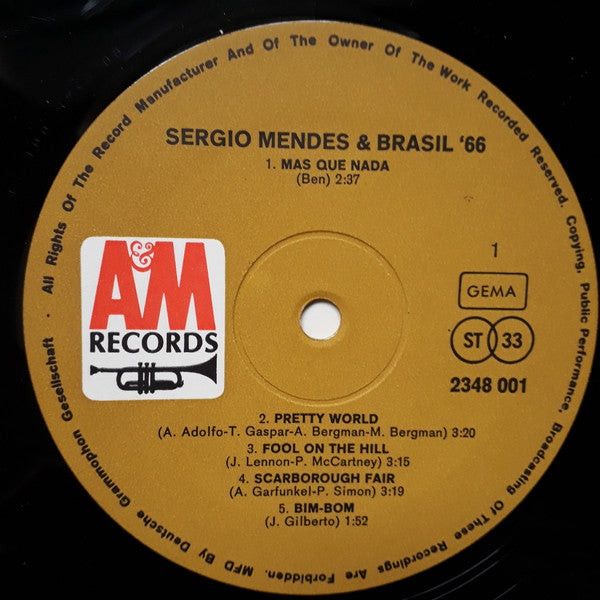 Sergio Mendes & Brasil '66* : Sergio Mendes & Brasil '66 (LP, Comp, RE, RP)